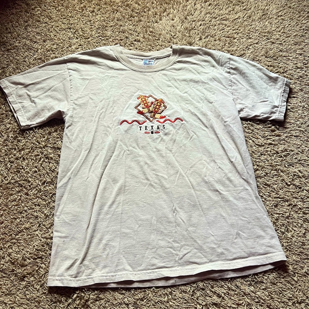 embroidered texas tshirt